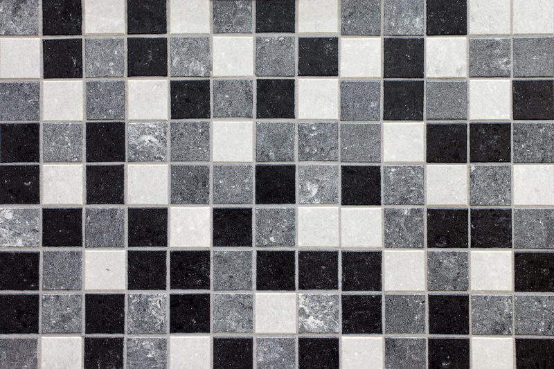 Black white grey Mosaic tiles