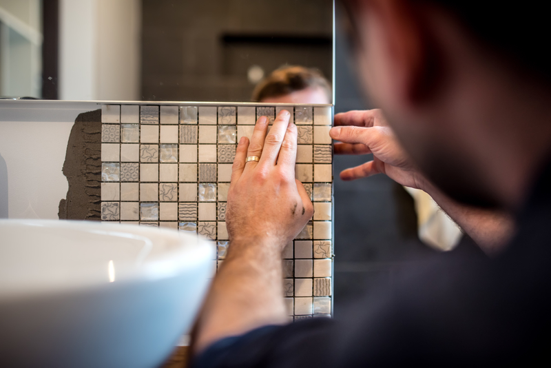 Installing mosaic tiles