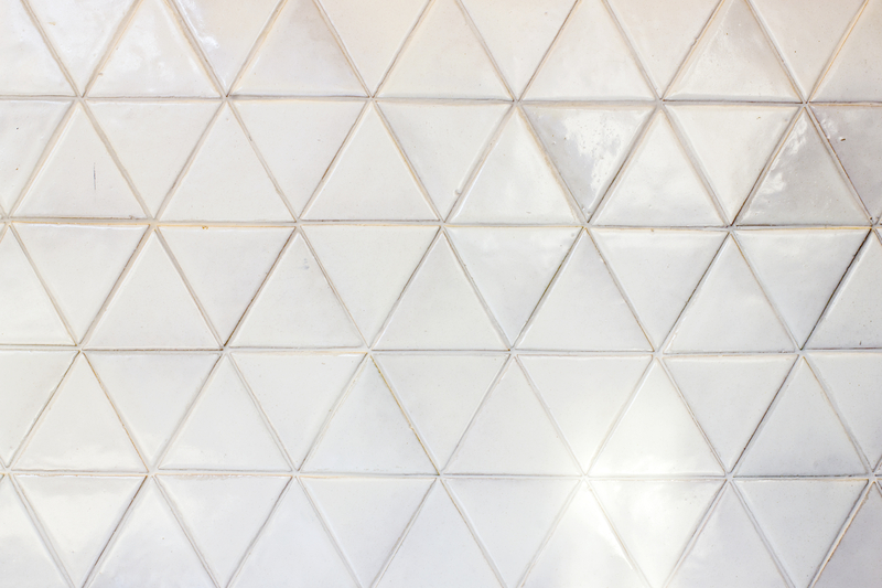 ceramic white triangle kitchen wall tiles 